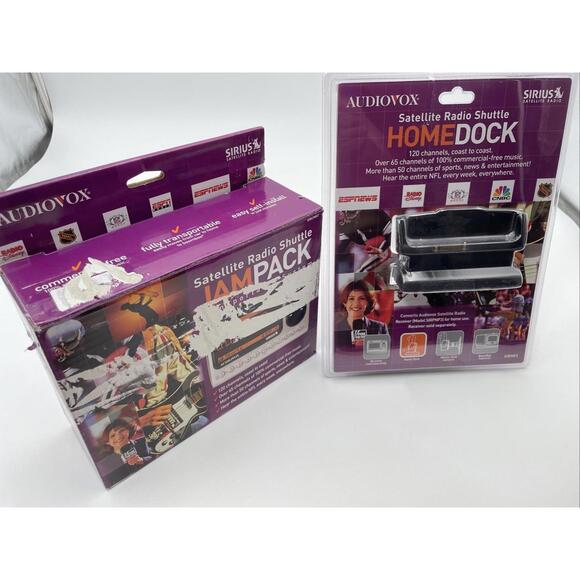 Kit Maison Radio Satellite Audiovox SIRHK3 - Shuttle Dock Pour Sirius XM PNP3 - Ouvert Neuf